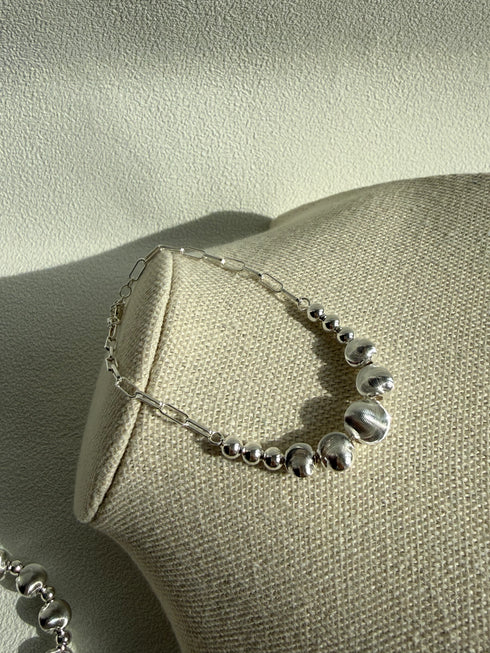 Smile Ball Bracelet – Gold Vermeil & Sterling Silver